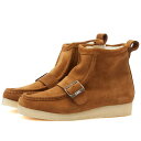 【送料無料】 クラークス メンズ スニーカー シューズ END. x Clarks Originals x Beams Plus Walla Hi Strap Dark Brown