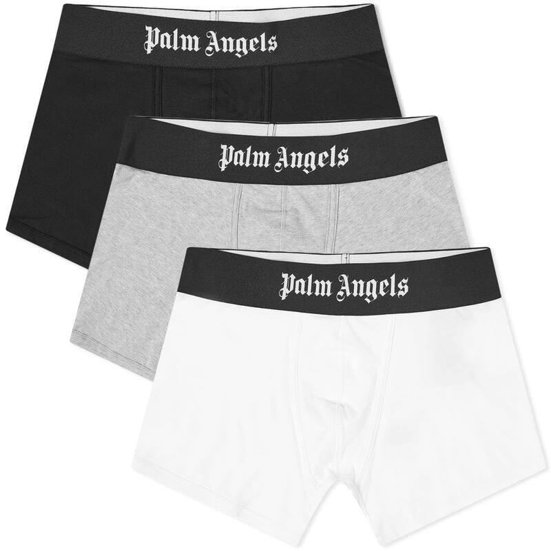 楽天ReVida 楽天市場店【送料無料】 パーム・エンジェルス メンズ ボクサーパンツ アンダーウェア Palm Angels Logo Trunk - 3 Pack Multi