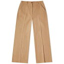 【送料無料】 ケンゾー レディース カジュアルパンツ ボトムス Kenzo Wool Wide Leg Pants Dark Beige