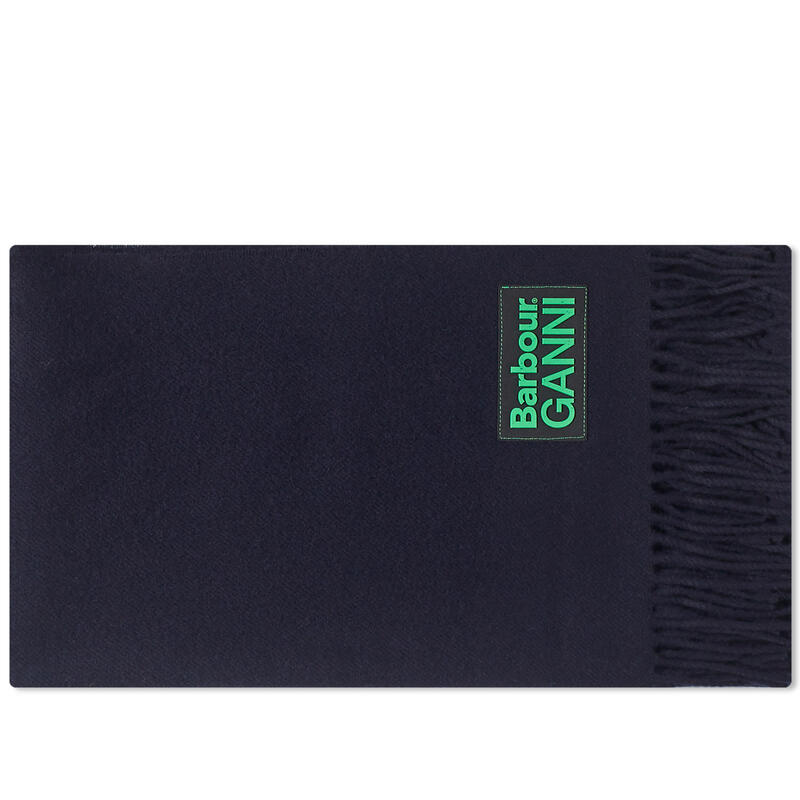 【送料無料】 バーブァー レディース マフラー・ストール・スカーフ アクセサリー Barbour x Ganni Lambswool Scarf Navy