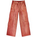 【送料無料】 ヘロンプレストン レディース カジュアルパンツ カーゴパンツ ボトムス Heron Preston Distressed Canvas Cargo...