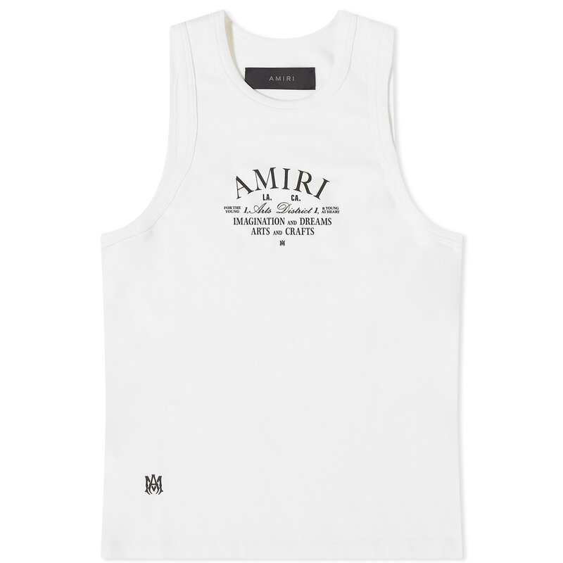 【送料無料】 アミリ レディース タンクトップ トップス AMIRI Arts District Tank Top White