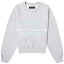 ̵ ߥ ǥ ѡå  AMIRI Arts District Cropped Crew Sweat Heather Grey