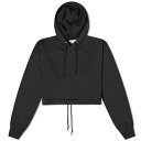 yz ObhAJ fB[X p[J[EXEFbg p[J[ AE^[ Good American Brushed Fleece Crop Hoodie Black