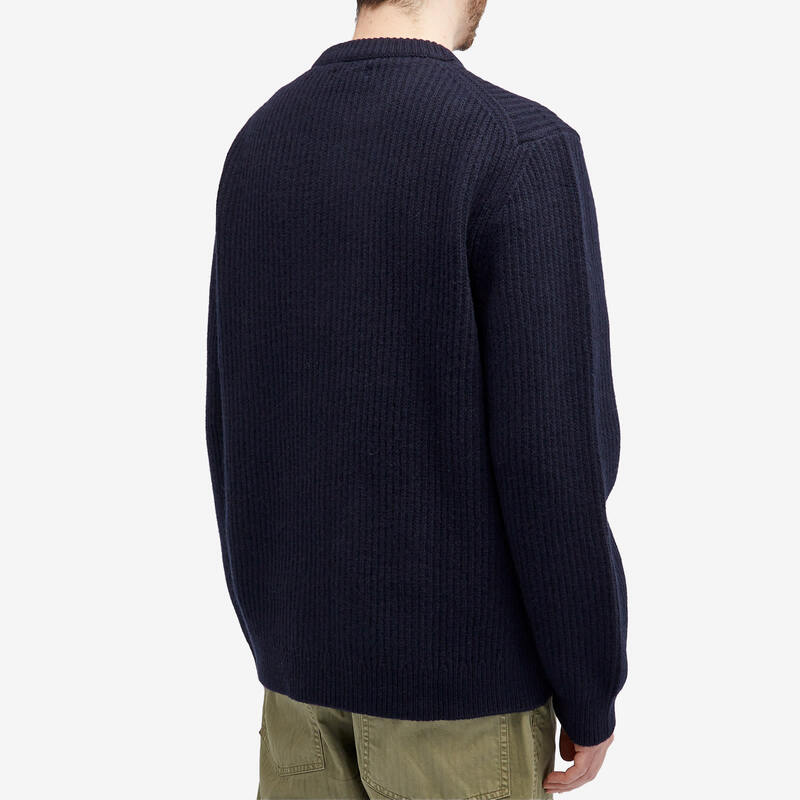 【送料無料】 ヌーディージーンズ メンズ デニムパンツ ジーンズ ボトムス Nudie Jeans August Rib Wool Jumper Navy