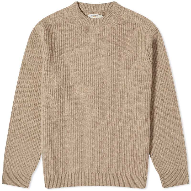 【送料無料】 ヌーディージーンズ メンズ ニット・セーター アウター Nudie Jeans August Rib Wool Jumper Oat