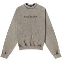 【送料無料】 アクネ ストゥディオズ レディース パーカー・スウェット アウター Acne Studios Logo Crew Sweat Faded Grey