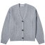 ̵ إࡼ  ǥ ˥åȡ ǥ  Helmut Lang Crop Cardigan Light Heather Grey