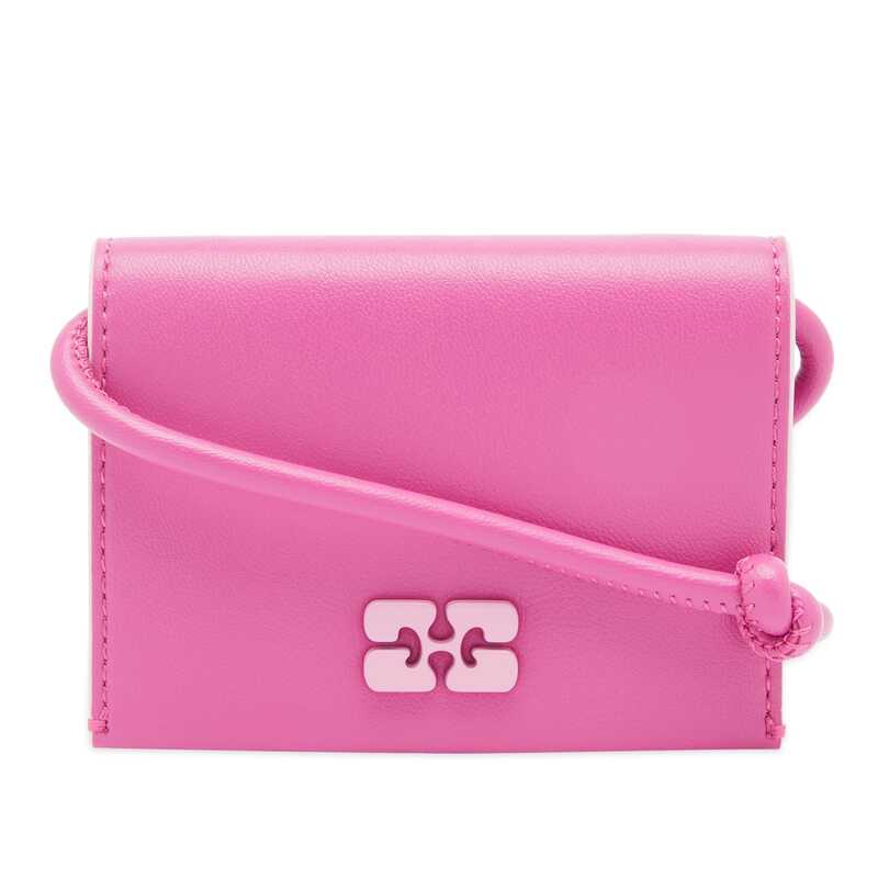 yz Kj[ fB[X z ANZT[ GANNI Bou Wallet On Strap Shocking Pink