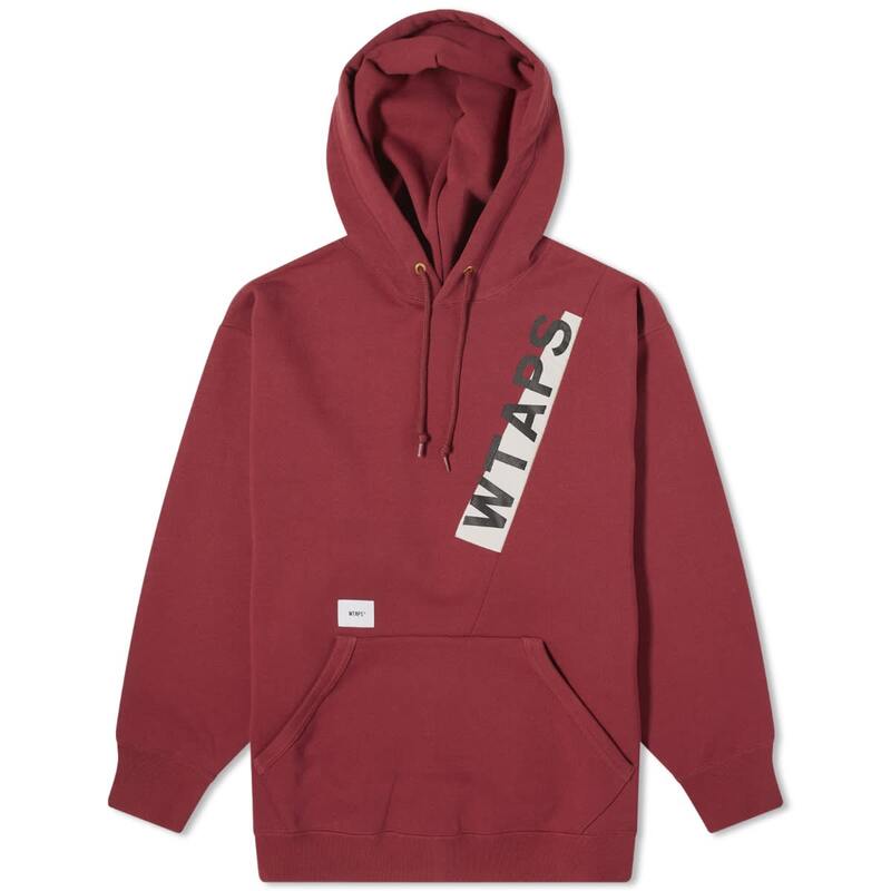 【送料無料】 ダブルタップス メンズ パーカー スウェット フーディー アウター WTAPS 30 Printed Pullover Hoodie Burgundy