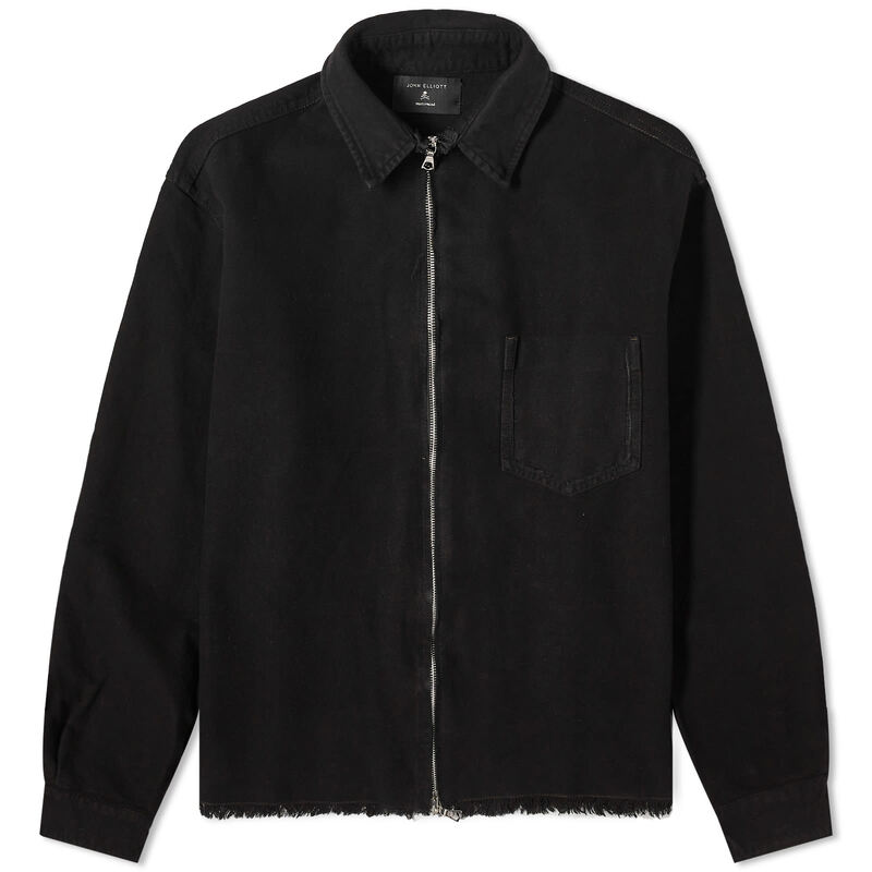 【送料無料】 ジョンエリオット メンズ ジャケット・ブルゾン アウター John Elliott x MASTERMIND JAPAN Punk Hemi Jacket Black