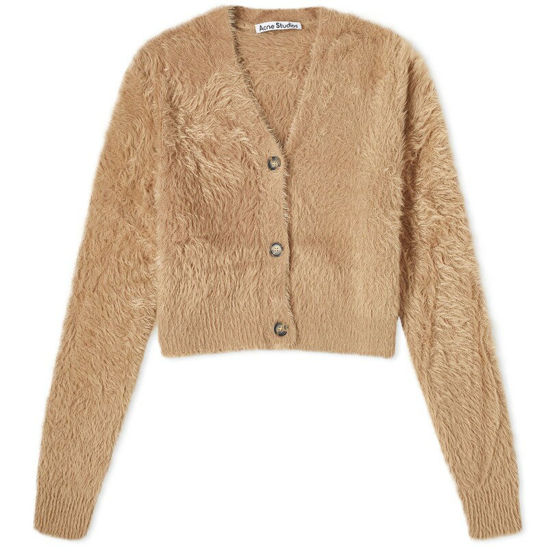 【送料無料】 アクネ ストゥディオズ レディース ニット・セーター カーディガン アウター Acne Studios Kazimira Fluffy Cardigan Camel Brown