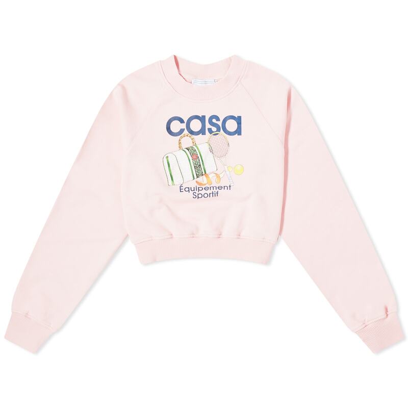 ̵ ֥ ǥ ˥åȡ  Casablanca Equipement Sportif Crop Sweater Pink