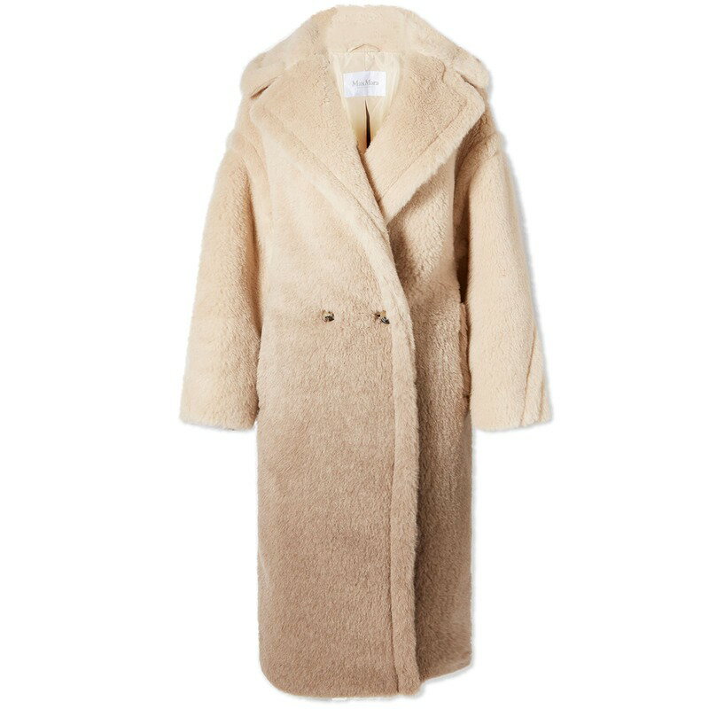 マックスマーラ 【送料無料】 マックスマーラ レディース コート アウター Max Mara Gatto Gradient Teddy Coat Sand