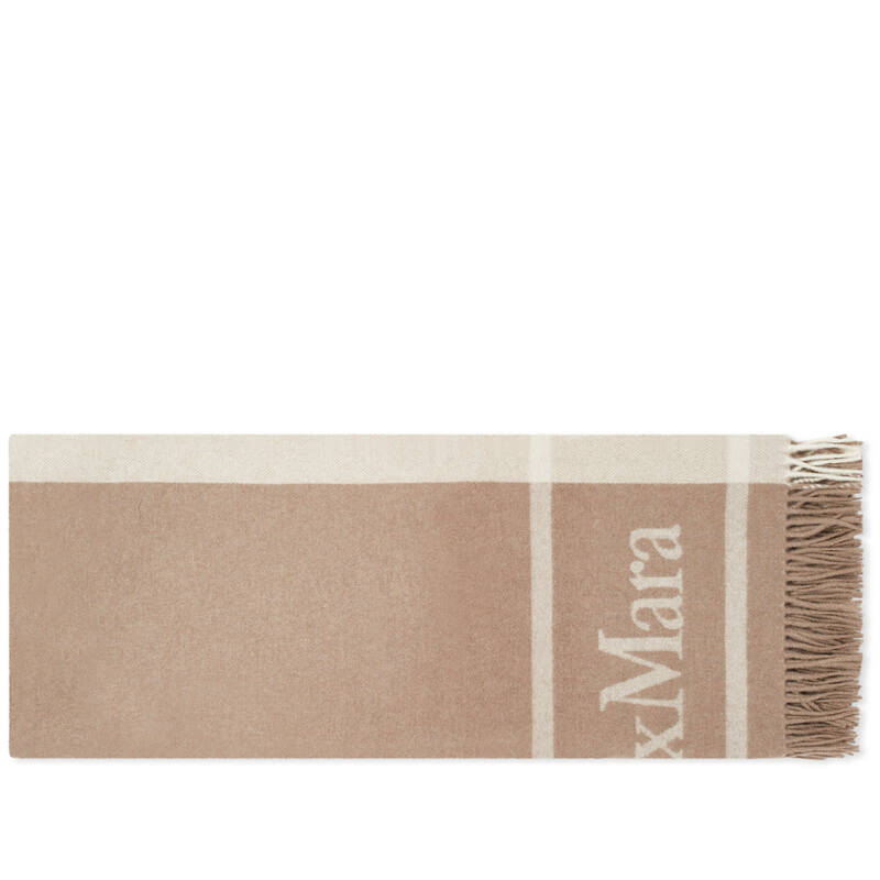 マックスマーラ 【送料無料】 マックスマーラ レディース マフラー・ストール・スカーフ アクセサリー Max Mara Hilde Logo Scarf Turtledove