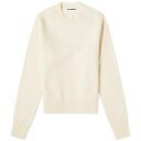【送料無料】 ジル・サンダー レディース ニット・セーター アウター Jil Sander Lightweight Round Neck Knit Top Na...