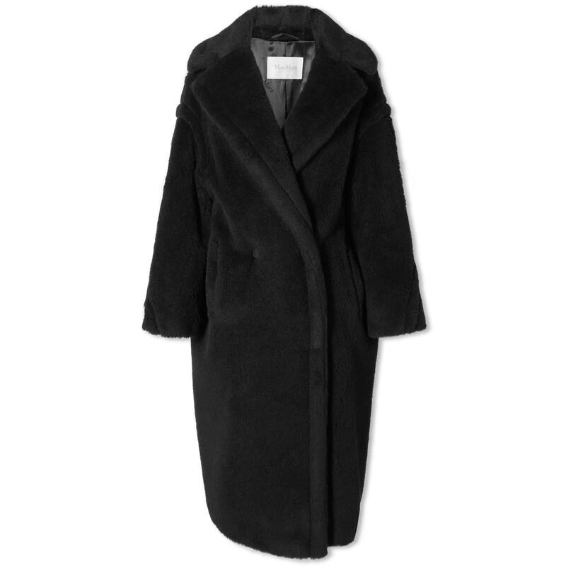 【送料無料】 マックスマーラ レディース コート アウター Max Mara Teddy Tedgirl Coat Black