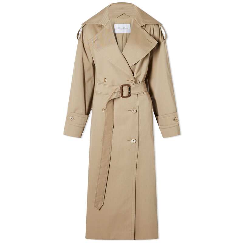 【送料無料】 マックスマーラ レディース ジャケット・ブルゾン アウター Max Mara Salpa Trench Jacket Sand