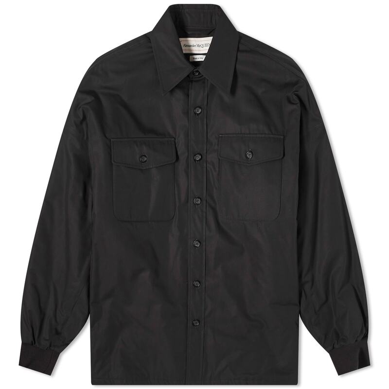 ReVida ŷԾŹ㤨̵֡ 쥭ޥå   ȥåץ Alexander McQueen Padded Seal Logo Overshirt BlackפβǤʤ445,800ߤˤʤޤ