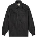 【送料無料】 アレキサンダー・マックイーン メンズ シャツ トップス Alexander McQueen Padded Seal Logo Overshirt Black