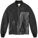 【送料無料】 アレキサンダー マックイーン メンズ ジャケット ブルゾン アウター Alexander McQueen Hybrid Leather Jacket Black