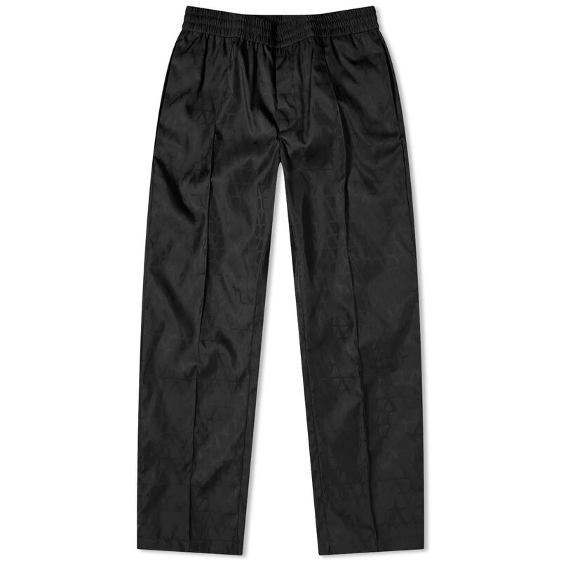 ̵ ƥ  奢ѥ ܥȥॹ Valentino Icon Logo Nylon Trousers Black