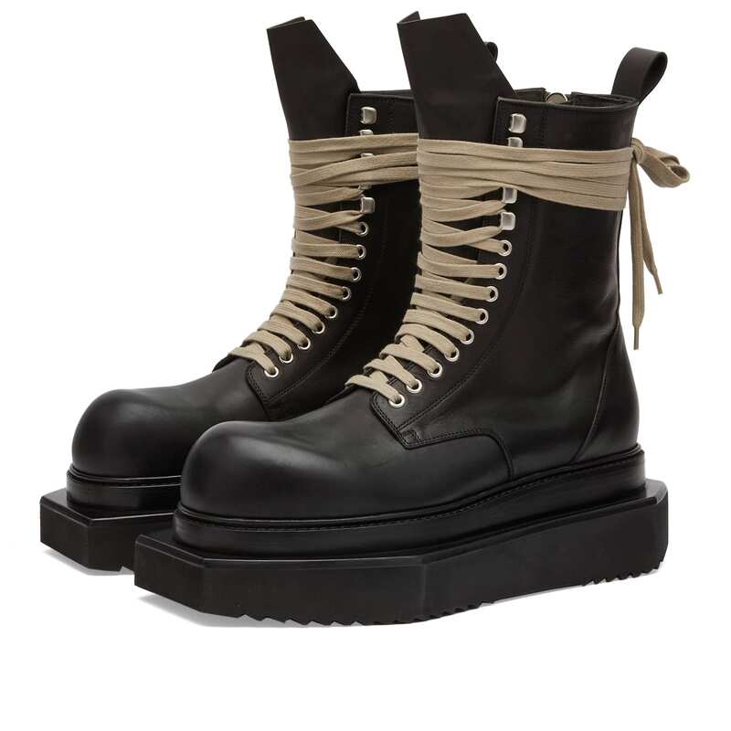 ̵ å  ֡ġ쥤֡ 塼 Rick Owens Tubro Cyclops Lace Up Boot Cyclops - Black