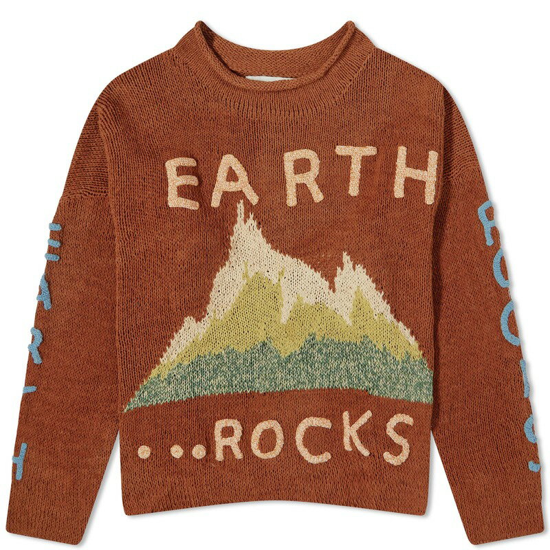 【送料無料】 ストーリーエムエフジー メンズ ニット・セーター アウター Story mfg. Earth Rocks Rollneck Knit Brown Earth Rocks
