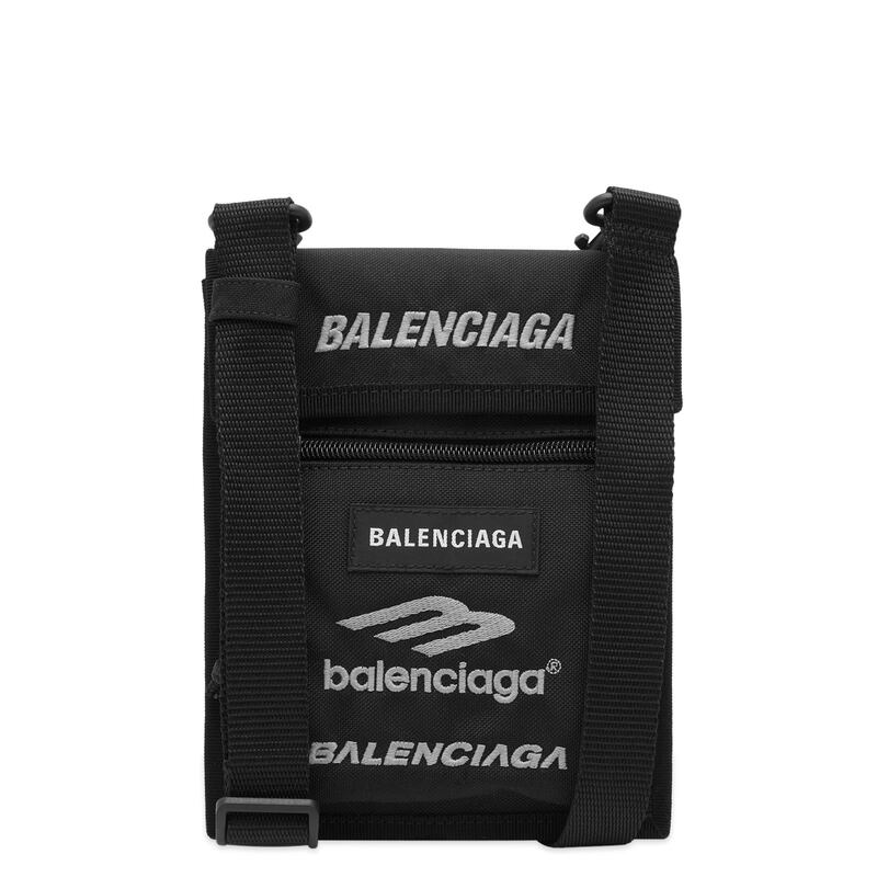 【送料無料】 バレンシアガ メンズ ショルダーバッグ バッグ Balenciaga Sport Explorer Cross Body Pouch Black