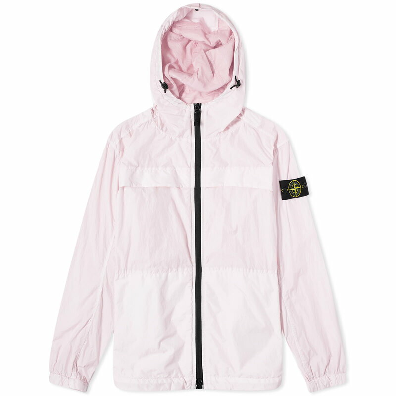 ストーンアイランド 【送料無料】 ストーンアイランド メンズ パーカー・スウェット アウター Stone Island Crinkle Reps Hooded Jacket Pink