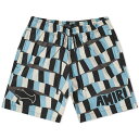 yz A~ Y n[tpcEV[c  AMIRI Checkered Snake Swim Shorts Air Blue