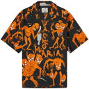 【送料無料】 ワコマリア メンズ シャツ トップス Wacko Maria x Neckface Type 4 Vacation Shirt Black