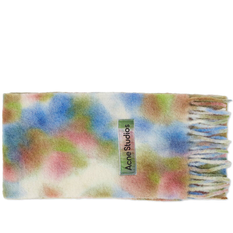 【送料無料】 アクネ ストゥディオズ メンズ マフラー・ストール・スカーフ アクセサリー Acne Studios Varinga Tie Dye Scarf Green Multi