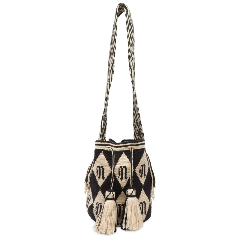 【送料無料】 ナヌシュカ レディース ハンドバッグ バッグ Nanushka The Bucket Bag Creme & Black Diamond Check