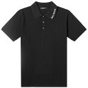 【送料無料】 バルマン メンズ ポロシャツ トップス Balmain Stitch Logo Polo Black & White