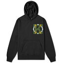 【送料無料】 ケンゾー メンズ パーカー・スウェット フーディー アウター Kenzo Drawn Varsity Popover Hoody Black(4)