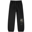 【送料無料】 マルタンマルジェラ メンズ カジュアルパンツ スウェットパンツ ボトムス MM6 Maison Margiela Distressed Logo Sweat Pant Black