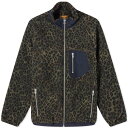 yz uCfbh Y WPbgEu] AE^[ Brain Dead Leopard Revese Sherpa Jacket Olive