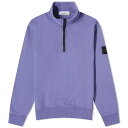 【送料無料】 ストーンアイランド メンズ パーカー・スウェット アウター Stone Island Garment Dyed Half Zip Sweat Lavender