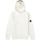 【送料無料】 シーピーカンパニー メンズ パーカー・スウェット フーディー アウター C.P. Company Diagonal Raised Fleece Hoodie Gauze White