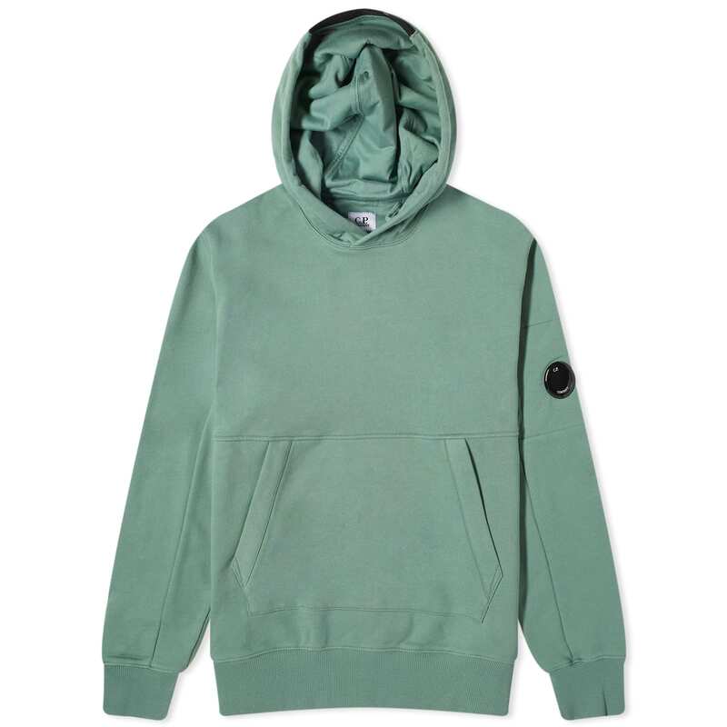 【送料無料】 シーピーカンパニー メンズ パーカー・スウェット フーディー アウター C.P. Company Diagonal Raised Fleece Hoodie Green Bay