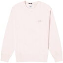 【送料無料】 シーピーカンパニー メンズ パーカー・スウェット アウター C.P. Company Cotton Diagonal Fleece Logo Sweatshirt Heavenly Pink(4)