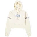 【送料無料】 ジーシーディーエス レディース パーカー・スウェット フーディー アウター GCDS Logo Cropped Hoodie Off White