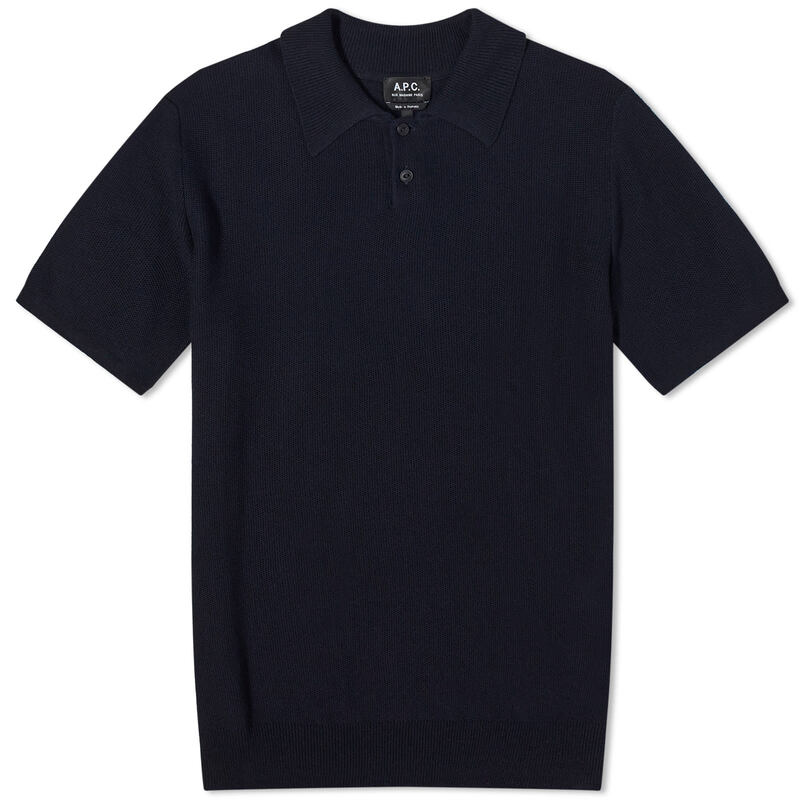 【送料無料】 アーペーセー メンズ ポロシャツ トップス A.P.C. Jay Knit Polo Dark Navy