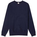 【送料無料】 ベルバシーン メンズ パーカー スウェット アウター Velva Sheen Made in Japan Tubular Crew Sweat Navy