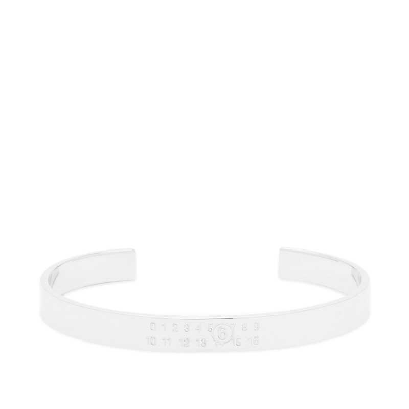 yz }^}WF Y uXbgEoOEANbg ANZT[ MM6 Maison Margiela 6 Logo Bangle Polished Palladio