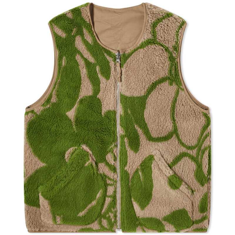 ̵ 磻ॷ  ٥  YMC Utah Gilet Sand & Green