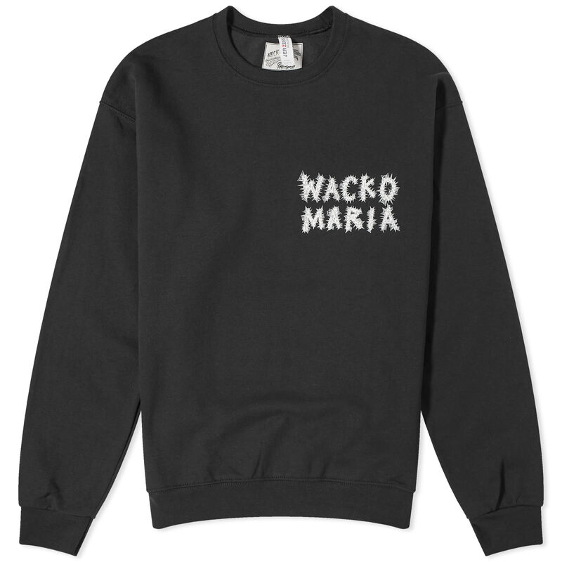 ワコマリア 【送料無料】 ワコマリア メンズ パーカー・スウェット アウター Wacko Maria x Neckface Type 5 Crew Sweat Black