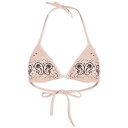 【送料無料】 パーム・エンジェルス レディース トップのみ 水着 Palm Angels Paisley Print Triangle Bikini Top Pink(4)