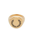 yz tbhy[ Y O ANZT[ Fred Perry Laurel Wreath Signet Ring Gold